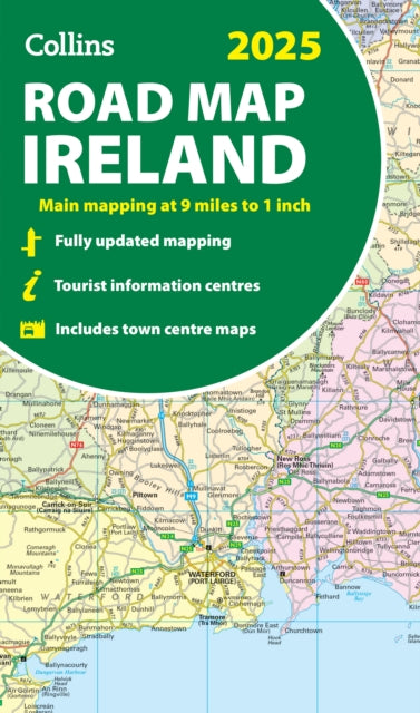2025 Collins Road Map of Ireland : Folded Road Map-9780008653002