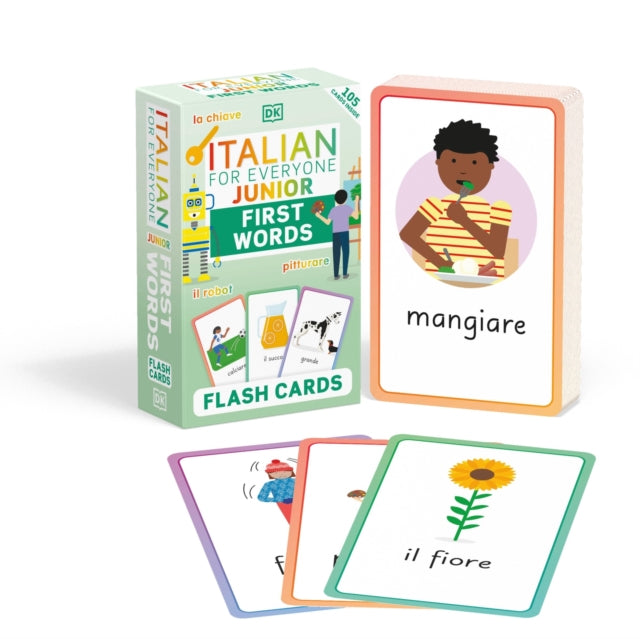 Italian for Everyone Junior First Words Flash Cards-9780241601426