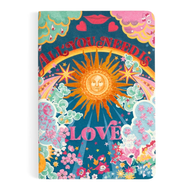 Liberty All You Need is Love B5 Handmade Embroidered Journal-9780735379817