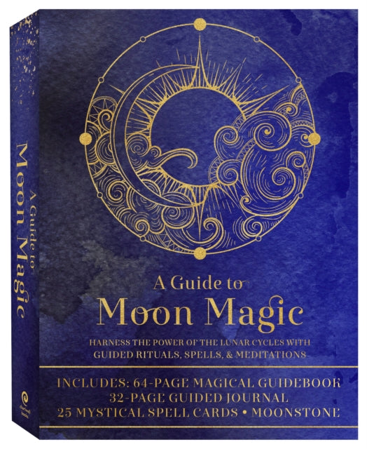 A Guide to Moon Magic Kit : Harness the Power of the Lunar Cycles with Guided Rituals, Spells, & Meditations-Includes: 64-page Magical Guidebook, 32-page Guided Journal, 25 Mystical Spell Cards, Moons-9780785840503