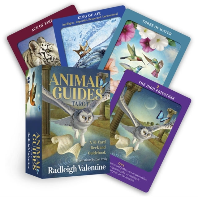 Animal Guides Tarot : A 78-Card Deck and Guidebook-9781401975166
