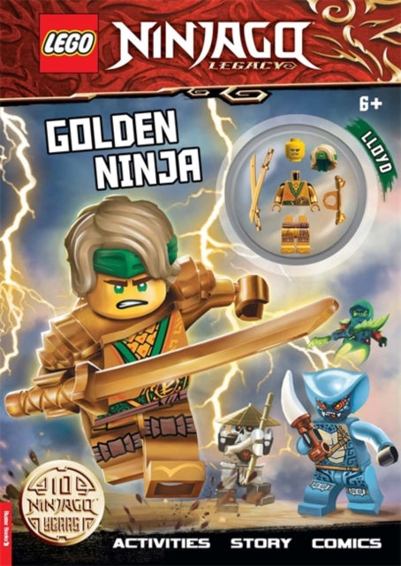 LEGO (R) NINJAGO (R): Golden Ninja Activity Book (with Lloyd minifigure)-9781780557809