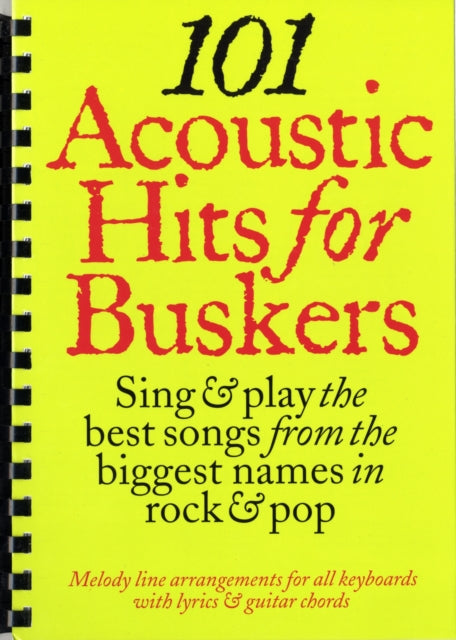 101 Acoustic Hits for Buskers-9781846094569