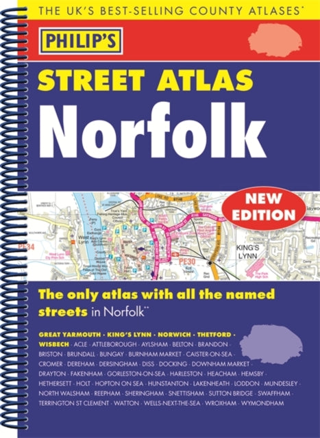 Philip's Street Atlas Norfolk-9781849074285