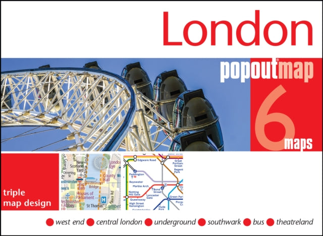 London PopOut Map : 3 PopOut maps in one handy, pocket-size format-9781914515453