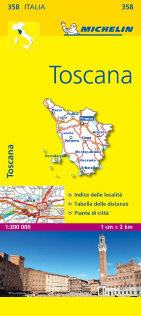 Toscana - Michelin Local Map 358 : Map-9782067126671