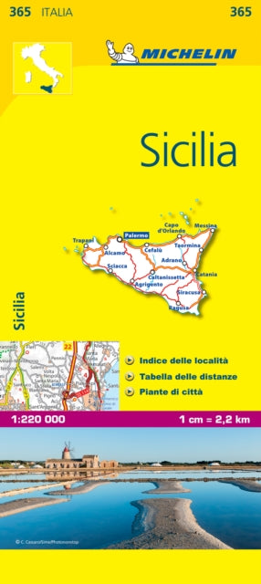 Sicily - Michelin Local Map 365 : Map-9782067126749