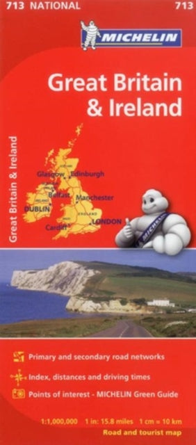 Great Britain & Ireland 2023 - Michelin National Map 713-9782067170278