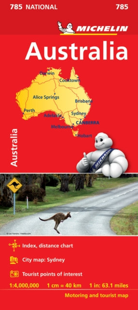 Australia - Michelin National Map 785 : Map-9782067174146