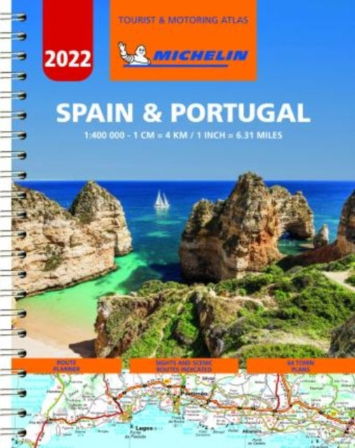 Spain & Portugal 2022 - Tourist and Motoring Atlas (A4-Spiral)-9782067254336