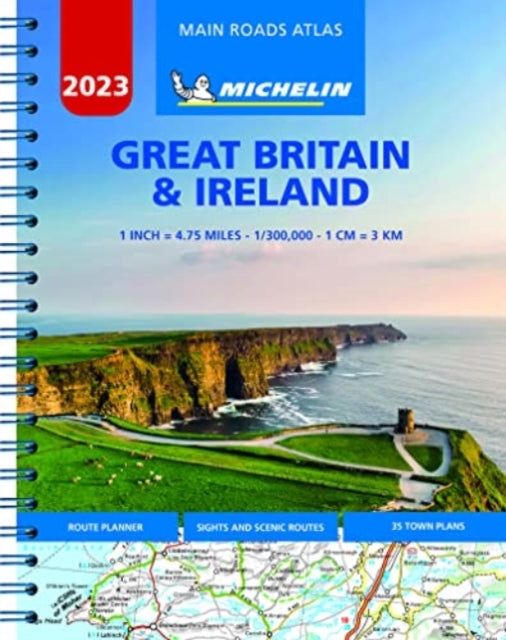 Great Britain & Ireland 2023 - Mains Roads Atlas (A4-Spiral)-9782067254909