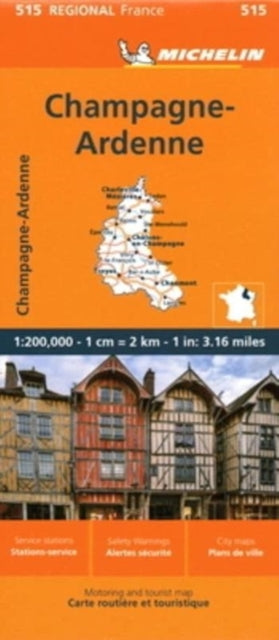 Champagne-Ardenne - Michelin Regional Map 515-9782067258679