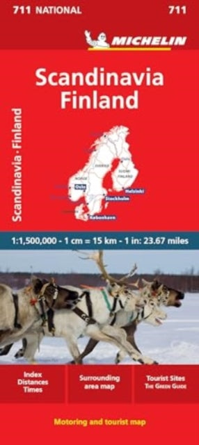 Scandinavia & Finland - Michelin National Map 711 : Map-9782067262881