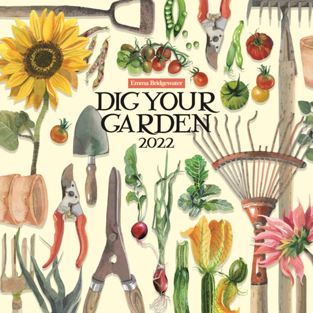 Emma Bridgewater Dig Your Garden Square Wiro Wall Calendar 2022-9781529815405