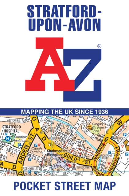 Stratford-Upon-Avon A-Z Pocket Street Map-9780008657468