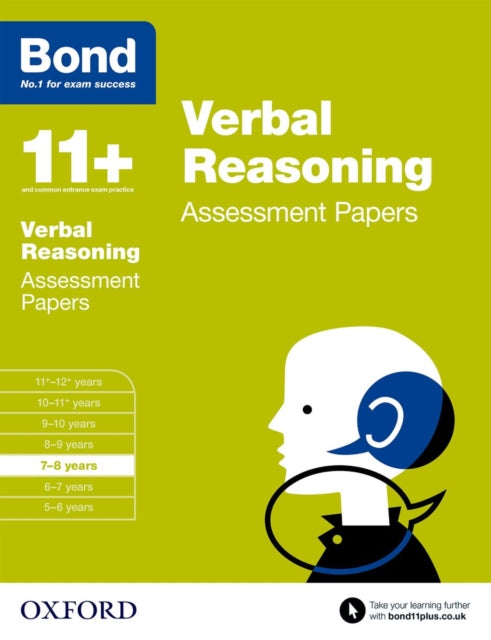 Bond 11+: Verbal Reasoning: Assessment Papers : 7-8 years-9780192740311
