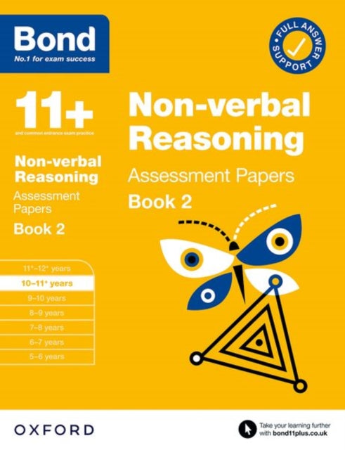 11+: Bond 11+ Non-verbal Reasoning Assessment Papers 10-11 Years Book 2: For 11+ GL assessment and Entrance Exams-9780192777430