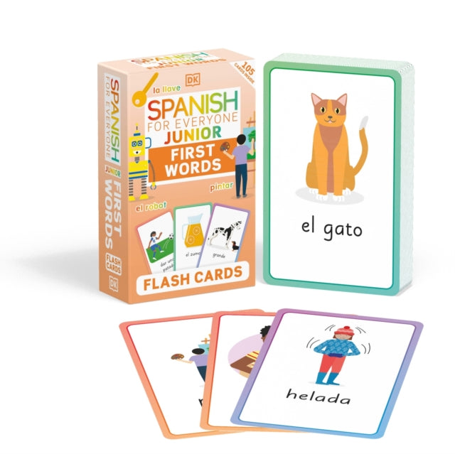 Spanish for Everyone Junior First Words Flash Cards-9780241601433