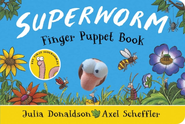 Superworm Finger Puppet Book - the wriggliest, squiggliest superhero ever!-9780702313691