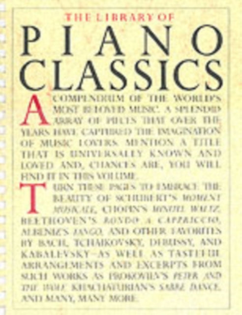Library of Piano Classics : Piano Solo-9780825611117