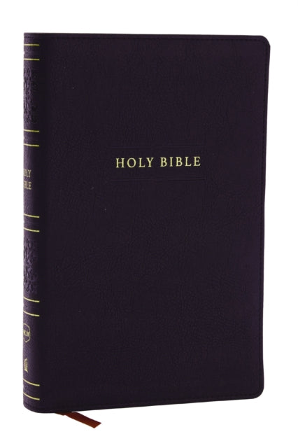 NKJV Personal Size Large Print Bible with 43,000 Cross References, Black Leathersoft, Red Letter, Comfort Print (Thumb Indexed)-9781400335404