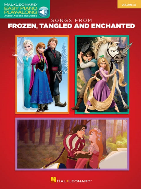 Songs from Frozen, Tangled and Enchanted : Easy Piano Play-Along: Volume 32 - 10 Songs-9781480387201