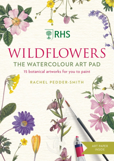 RHS Wildflowers Watercolour Art Pad-9781784728878