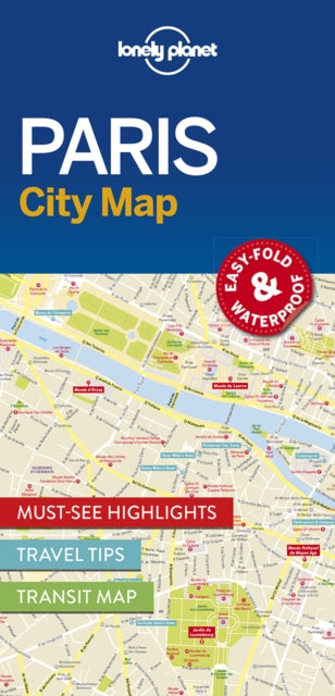 Lonely Planet Paris City Map-9781786574152