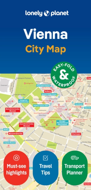 Lonely Planet Vienna City Map-9781787017924