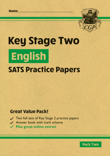 KS2 English Year 6 SATS Practice Papers: Pack 2 - for the 2026 tests (with free Online Extras)-9781789081107