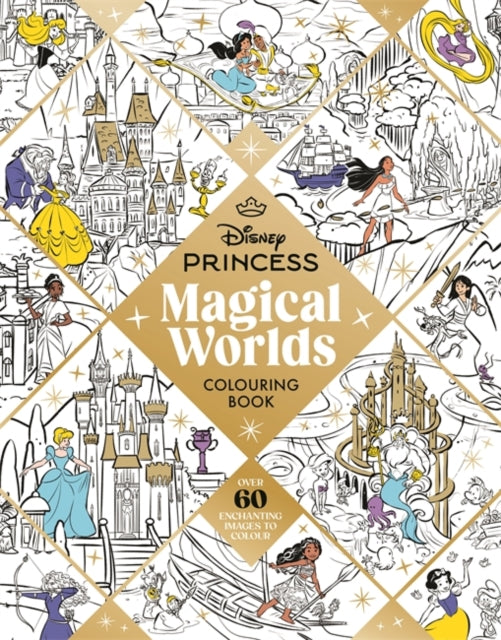 Disney Princess Magical Worlds Colouring Book-9781800785045