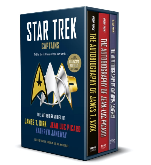 Star Trek Captains - The Autobiographies : Boxed set with slipcase and character portrait art of Kirk, Picard and Janeway a utobiographies-9781803362168
