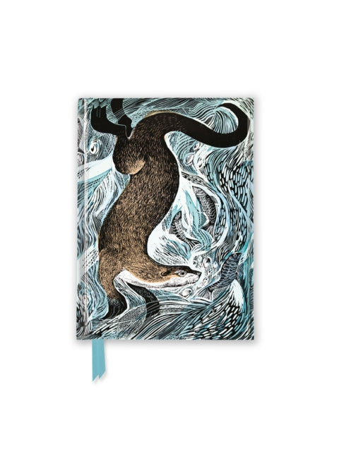 Angela Harding: Fishing Otter (Foiled Pocket Journal)-9781804172049