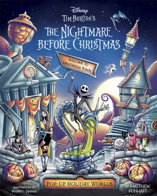 Disney Tim Burton's The Nightmare Before Christmas - Pop-Up Holiday Worlds : A Pop-Up Town Tour through Halloween Town and Christmas Town-9781835870396