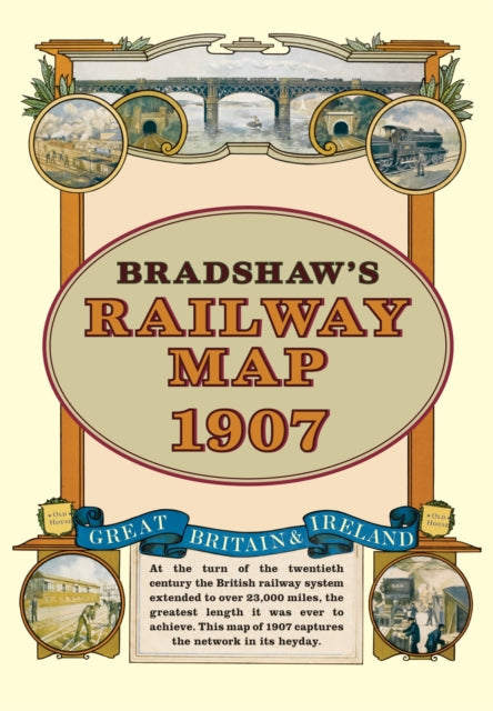 Bradshaw's Railway Folded Map 1907-9781908402134