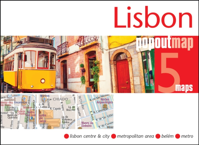 Lisbon PopOut Map - pocket-size, pop-up map of Lisbon-9781914515736