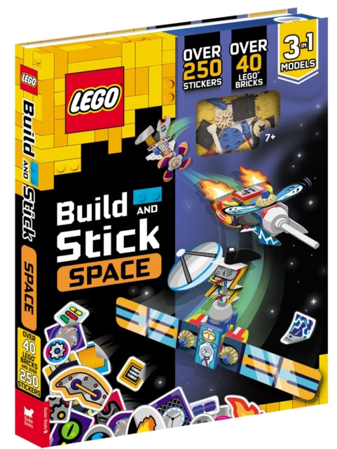 LEGO® Books: Build and Stick: Space (includes LEGO® bricks, book and over 250 stickers)-9781916763296