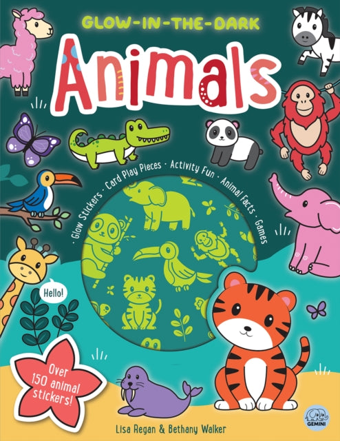 Glow-in-the-Dark Animals Sticker Activity-9781917082204