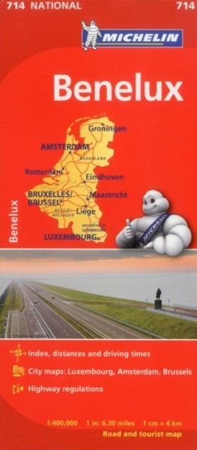 Benelux - Michelin National Map 714-9782067170551