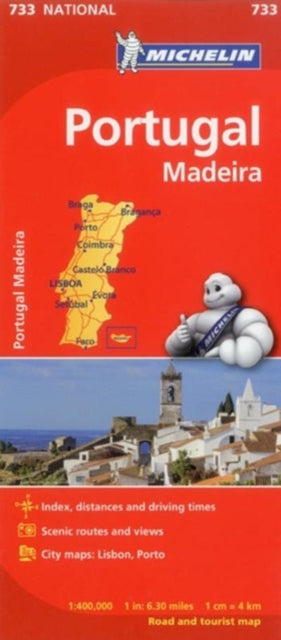 Portugal & Madeira - Michelin National Map 733-9782067171299