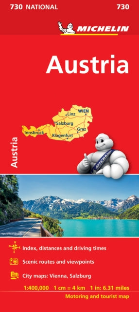 Austria - Michelin National Map 730 : Map-9782067171787