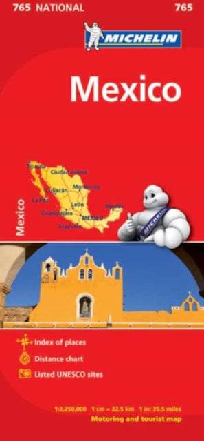 Mexico - Michelin National Map 765-9782067173552