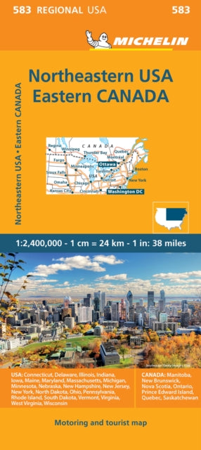 Northeastern USA, Eastern Canada - Michelin Regional Map 583-9782067175235