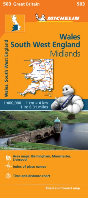 Wales - Michelin Regional Map 503 : Map-9782067183308