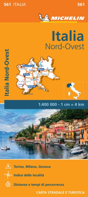 Italy Northwest - Michelin Regional Map 561 : Map-9782067183933