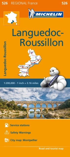 Languedoc-Roussillon - Michelin Regional Map 526 : Map-9782067209404