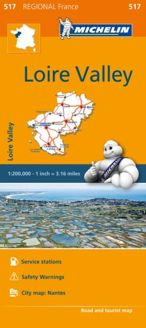 Pays de la Loire - Michelin Regional Map 517 : Map-9782067209763