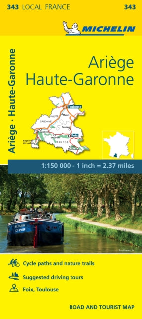 Ariege, Haute-Garonne - Michelin Local Map 343 : Map-9782067210752