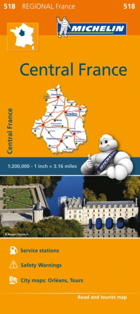 Centre - Michelin Regional Map 518 : Map-9782067211827