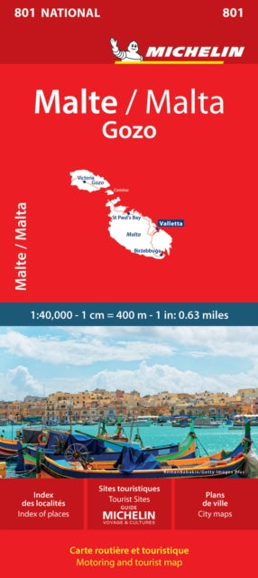 Malta - Michelin National Map 801-9782067229044